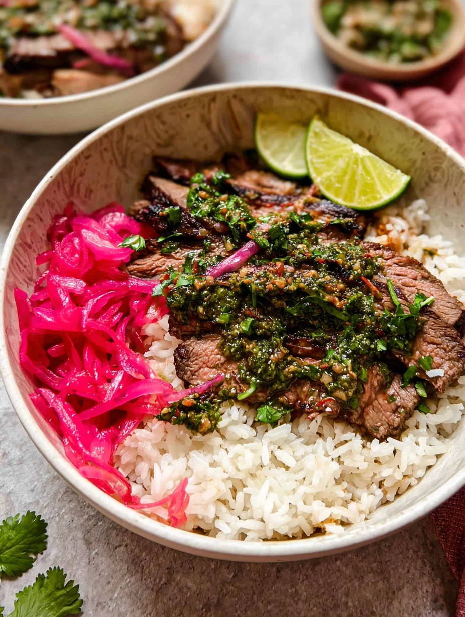 Skirt Steak Rice Bowls