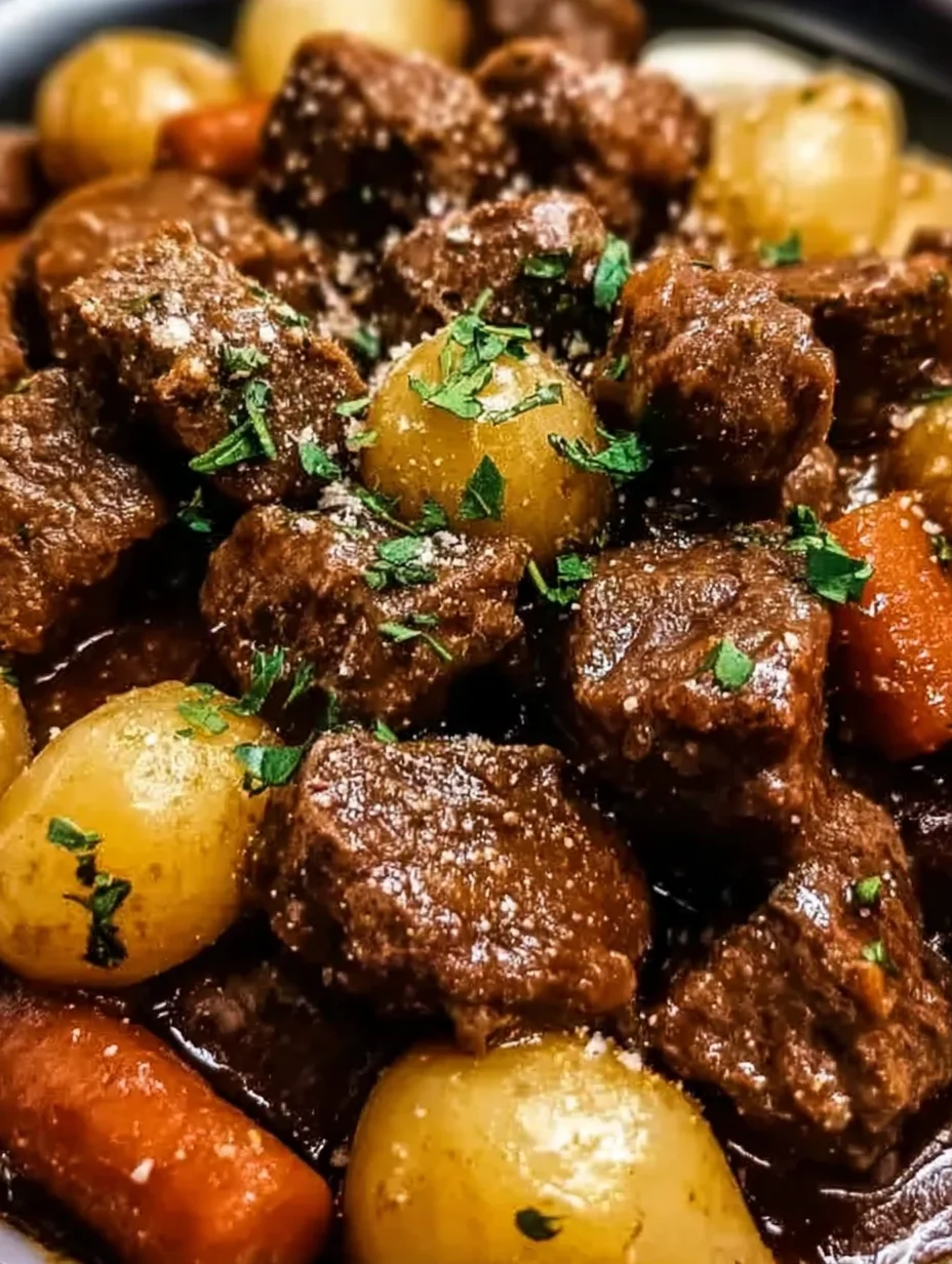 Slow Cooker Garlic Butter Beef Bites