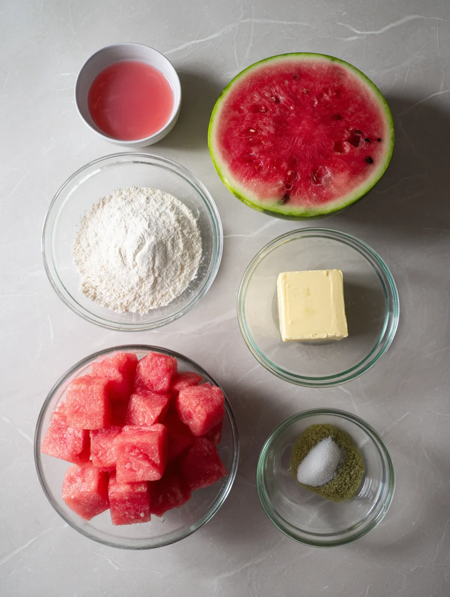Watermelon Mochi