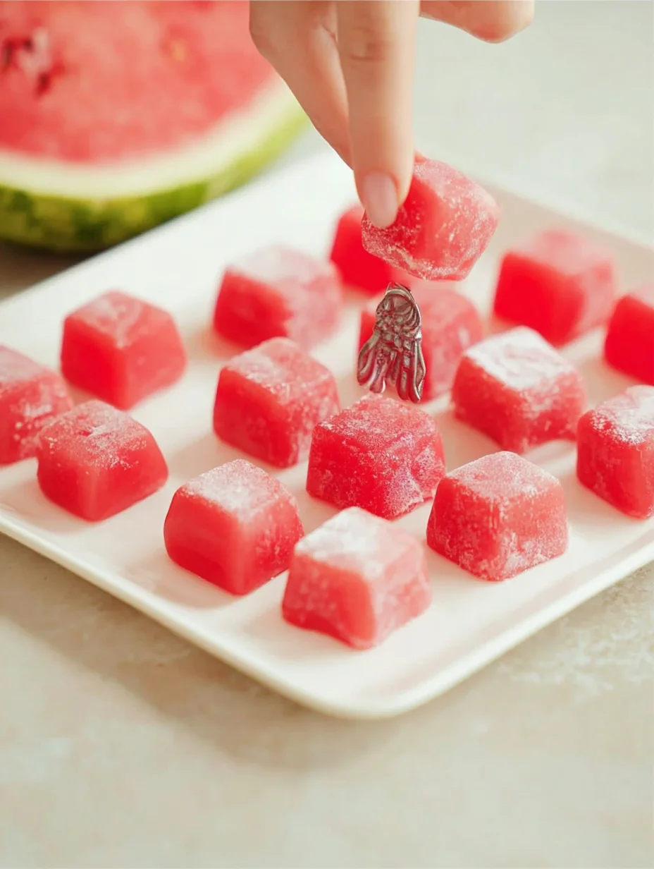 Watermelon Mochi