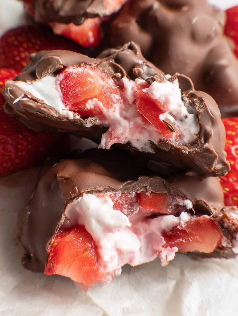 Chocolate Strawberry Yogurt Clusters