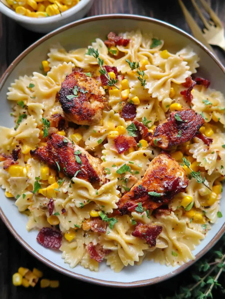 Creamy Chicken and Corn Pasta