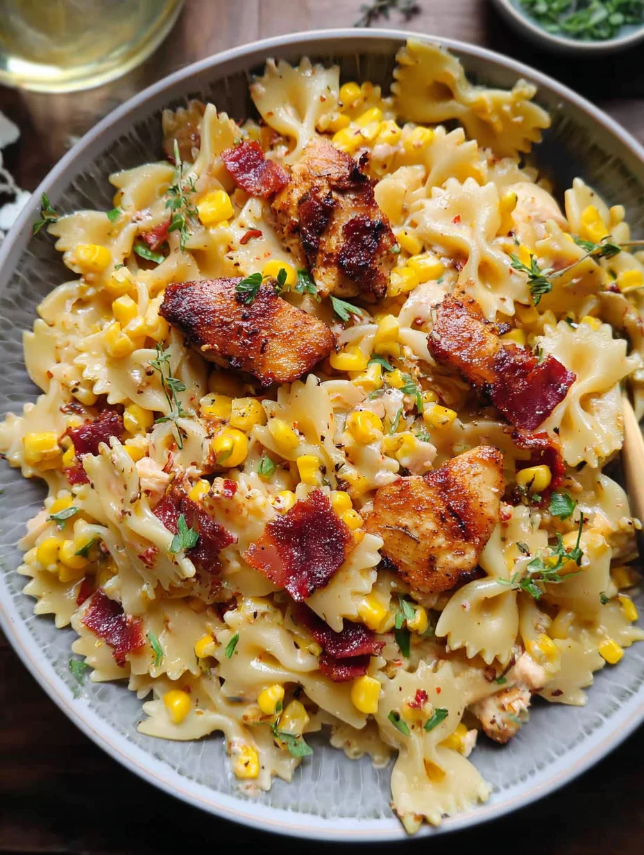 Creamy Chicken and Corn Pasta