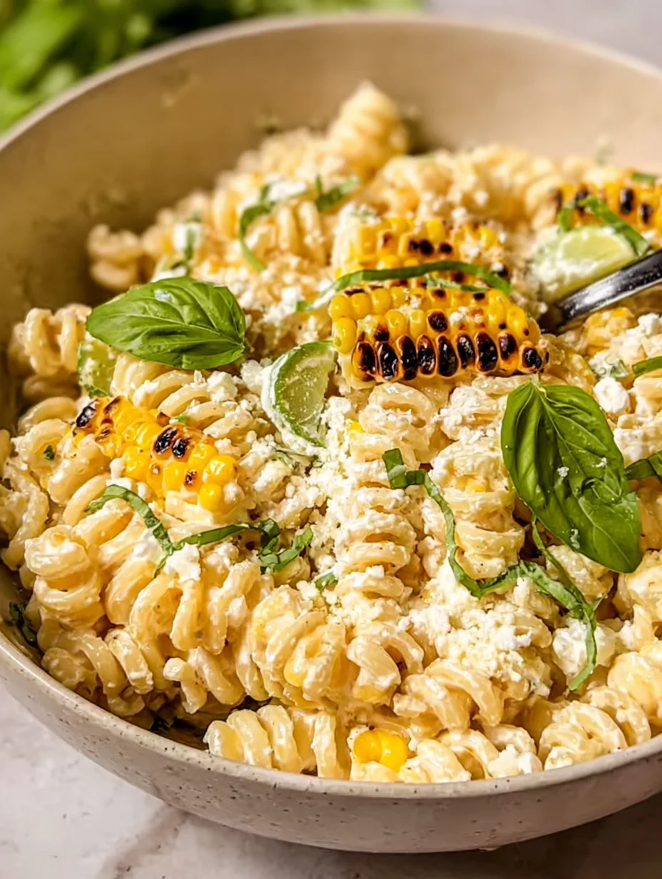 Creamy Street Corn Pasta Salad