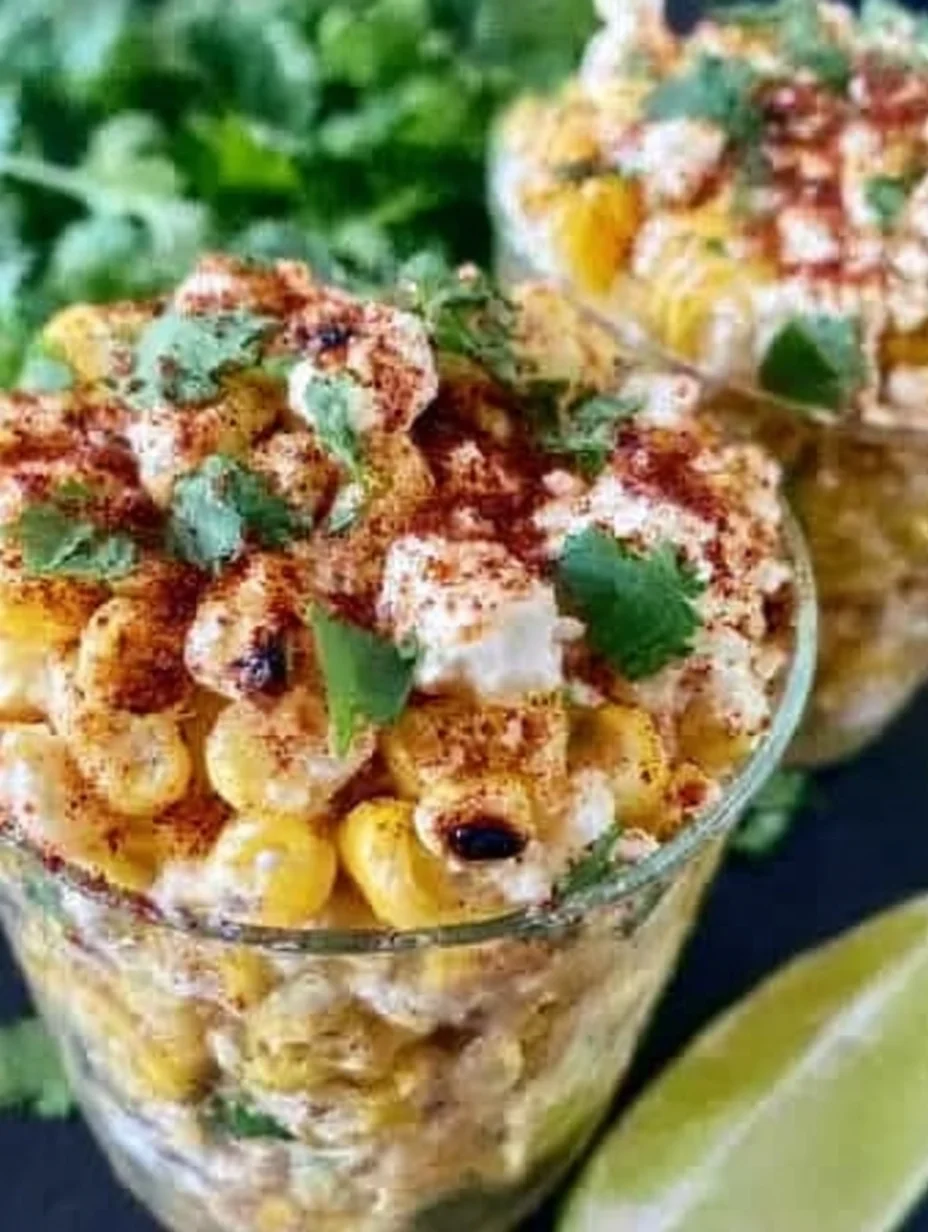 Mexican Street Corn Salad Cups