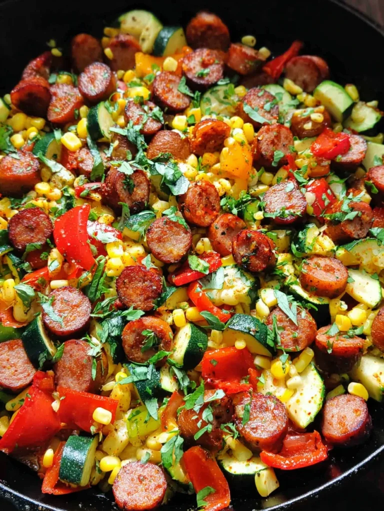 Sausage and Veggies Skillet