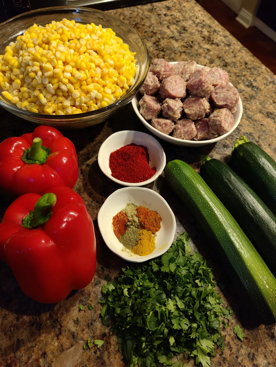 Sausage and Veggies Skillet