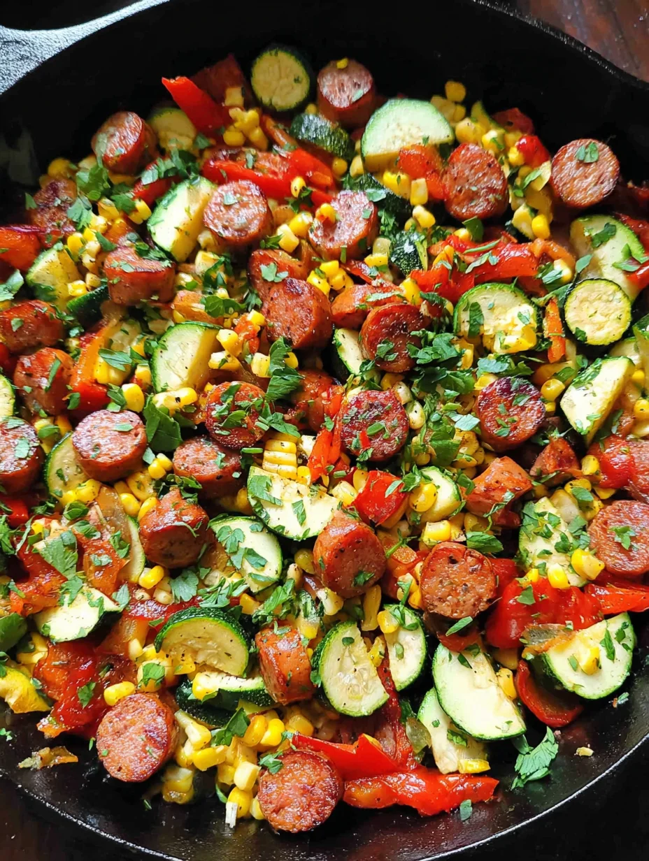 Sausage and Veggies Skillet