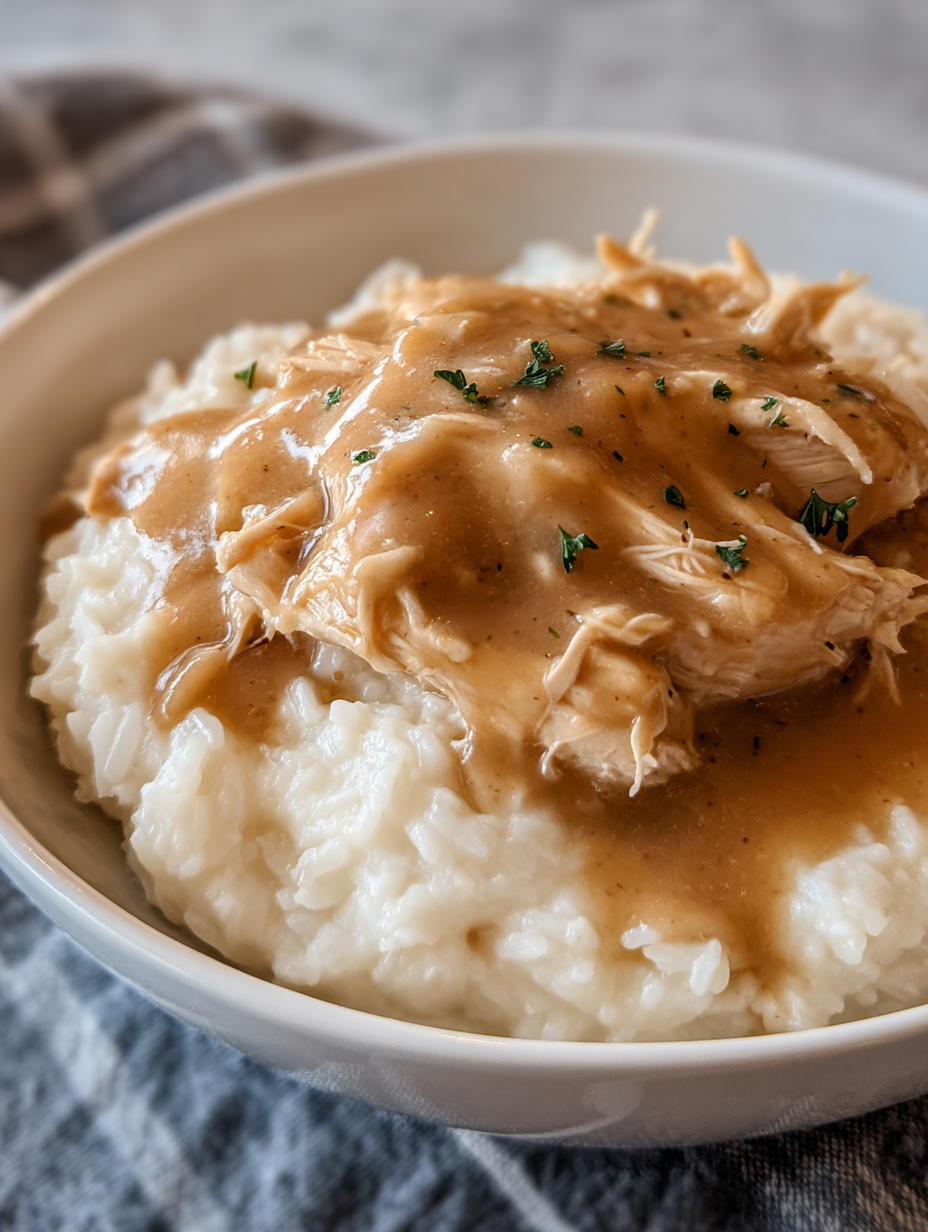 Slow Cooker Chicken and Gravy