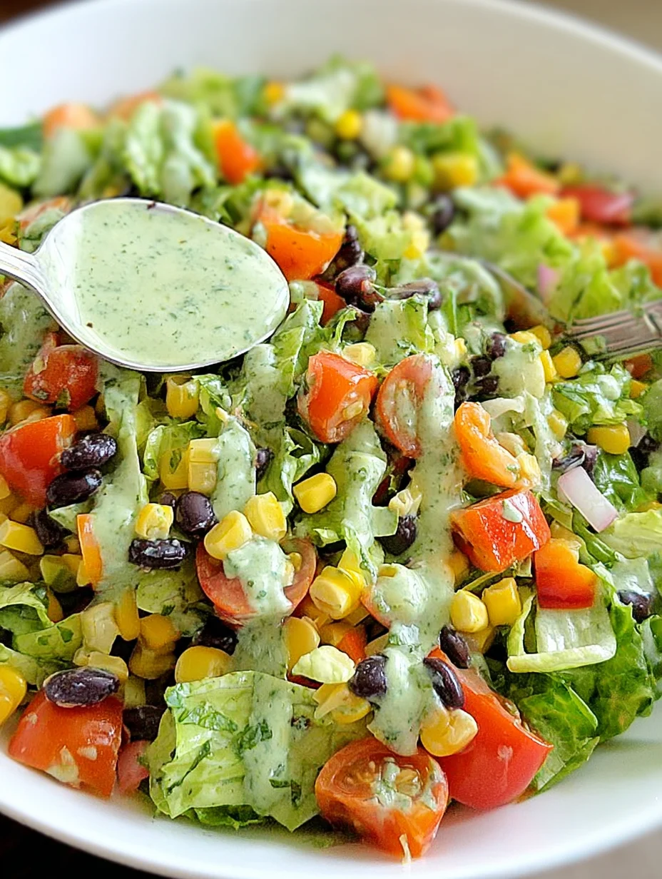 Southwestern Chopped Salad with Cilantro-Lime Dressing