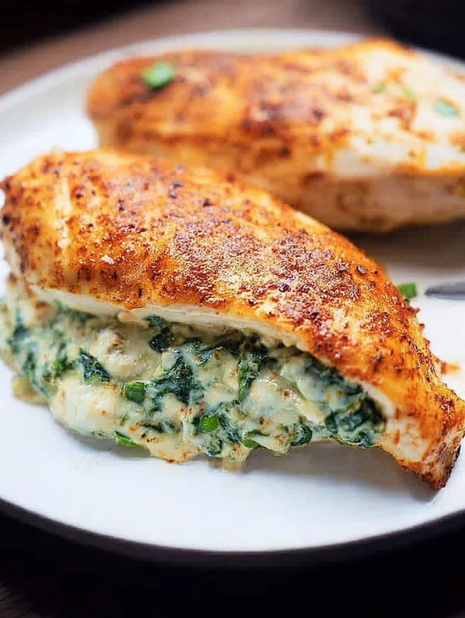 Spinach Stuffed Chicken Breasts