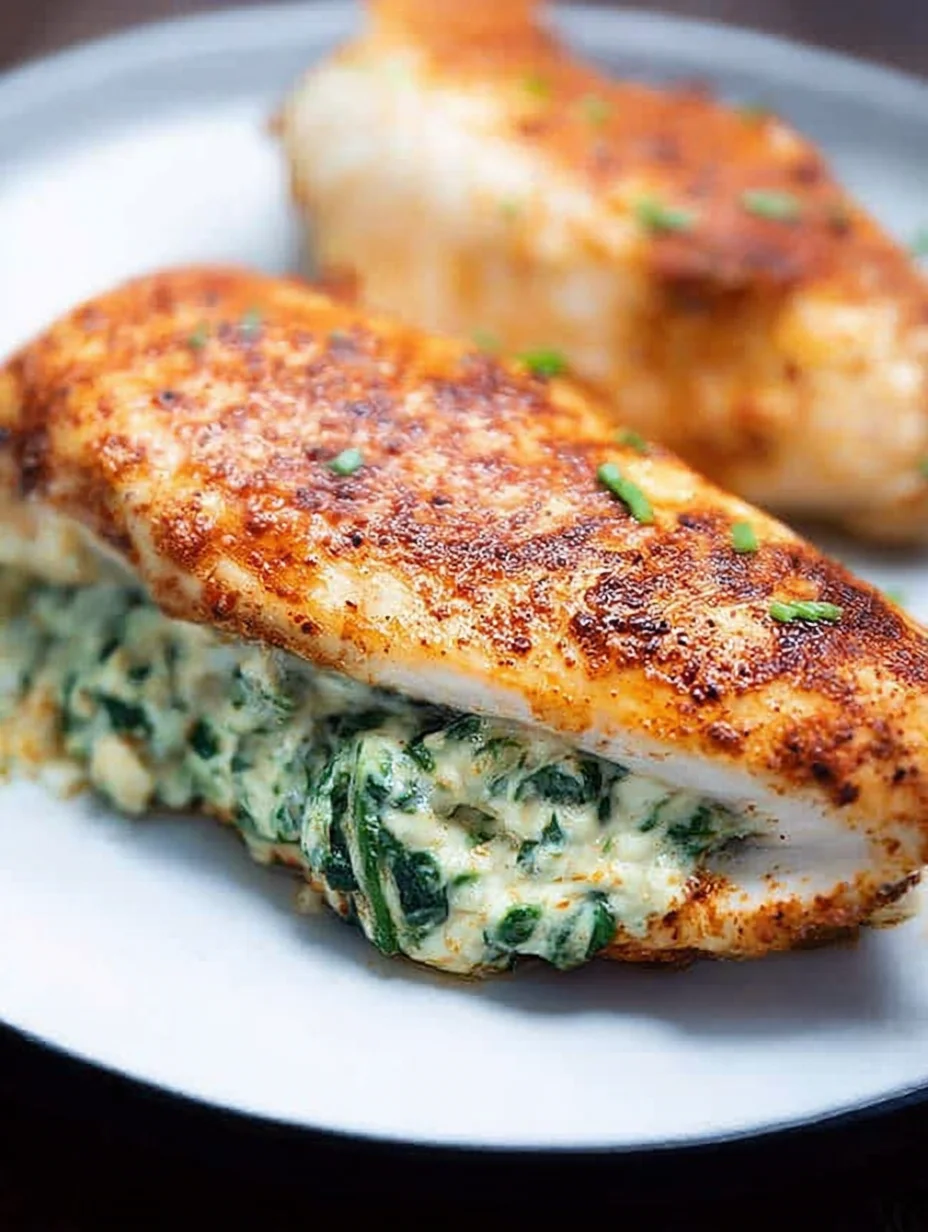 Spinach Stuffed Chicken Breasts