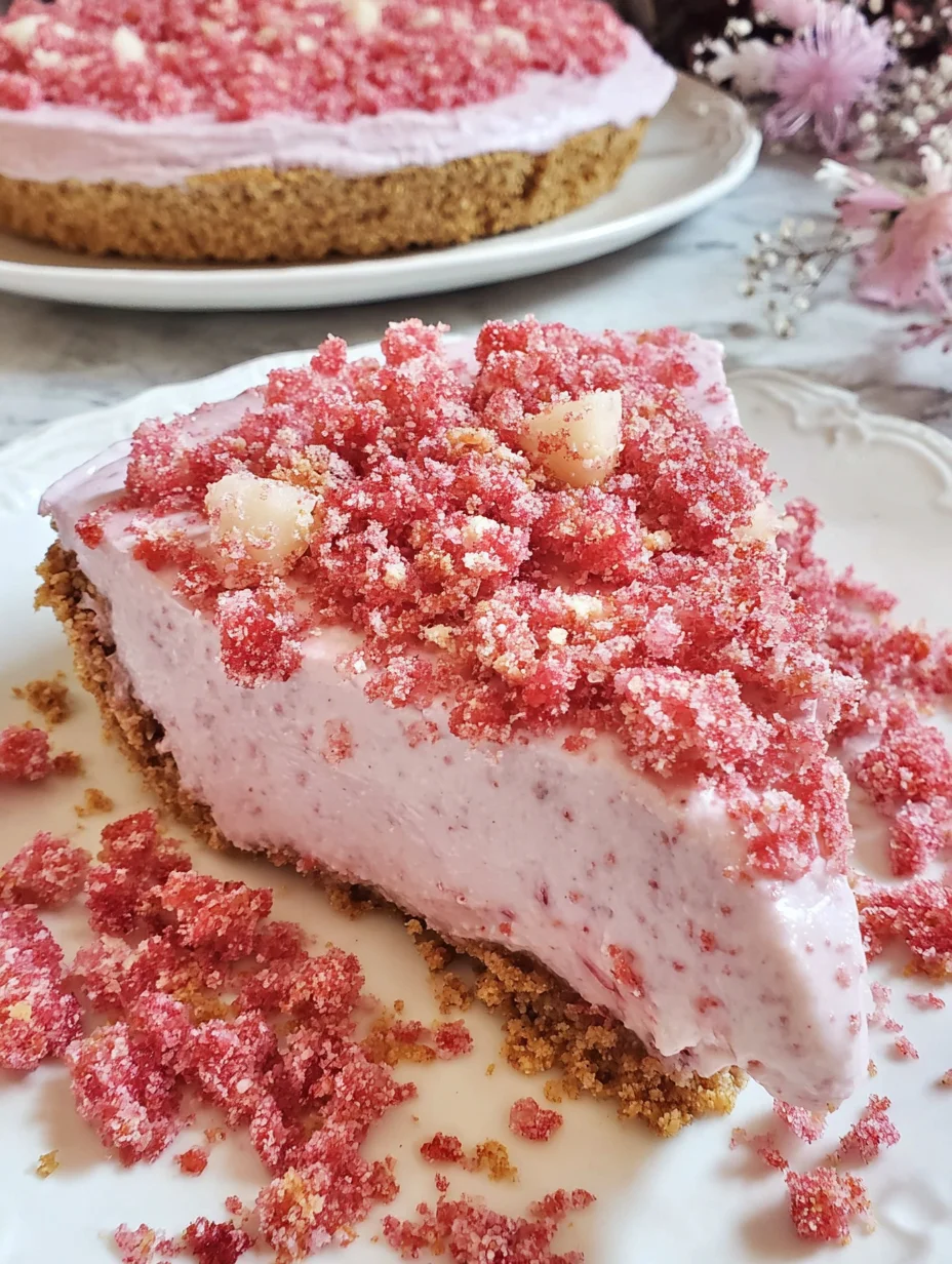 Strawberry Shortcake Freezer Pie