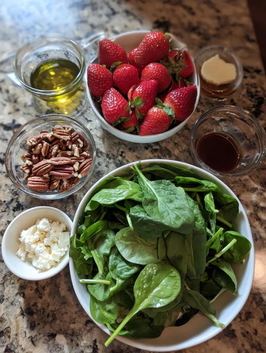 Strawberry Spinach Salad