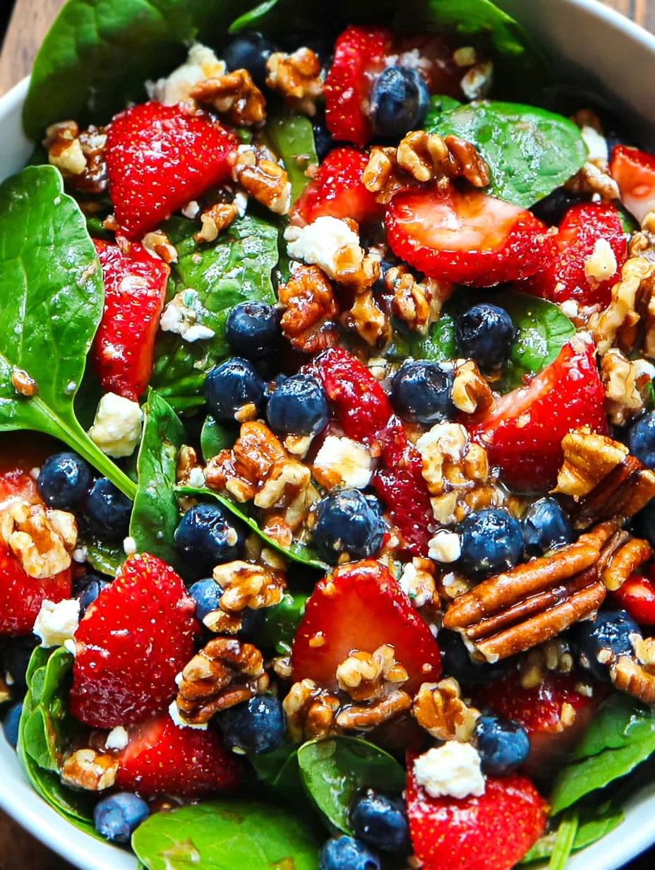 Strawberry Spinach Salad