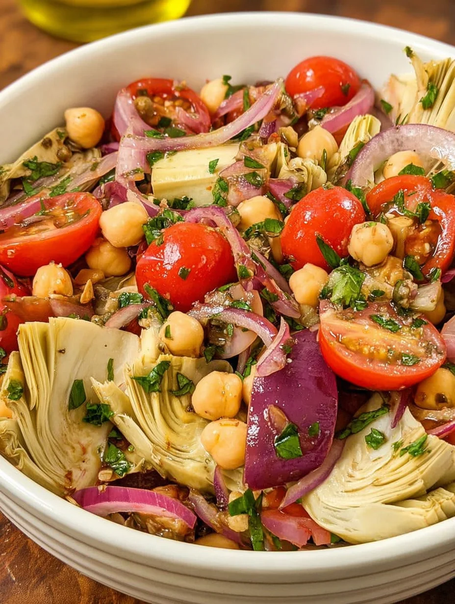 Tuscan Artichoke Tomato Salad