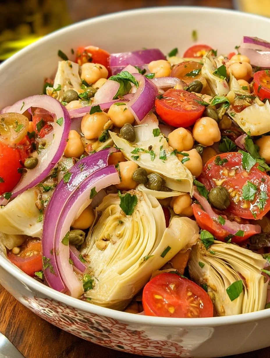 Tuscan Artichoke Tomato Salad