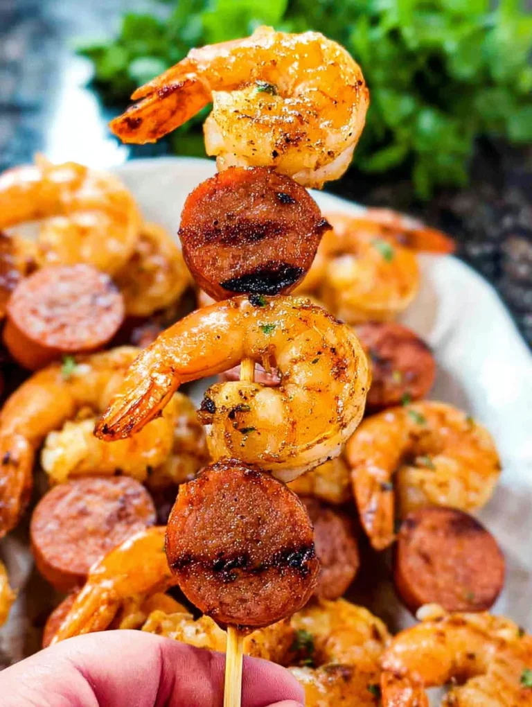 Sausage and Shrimp Kabobs