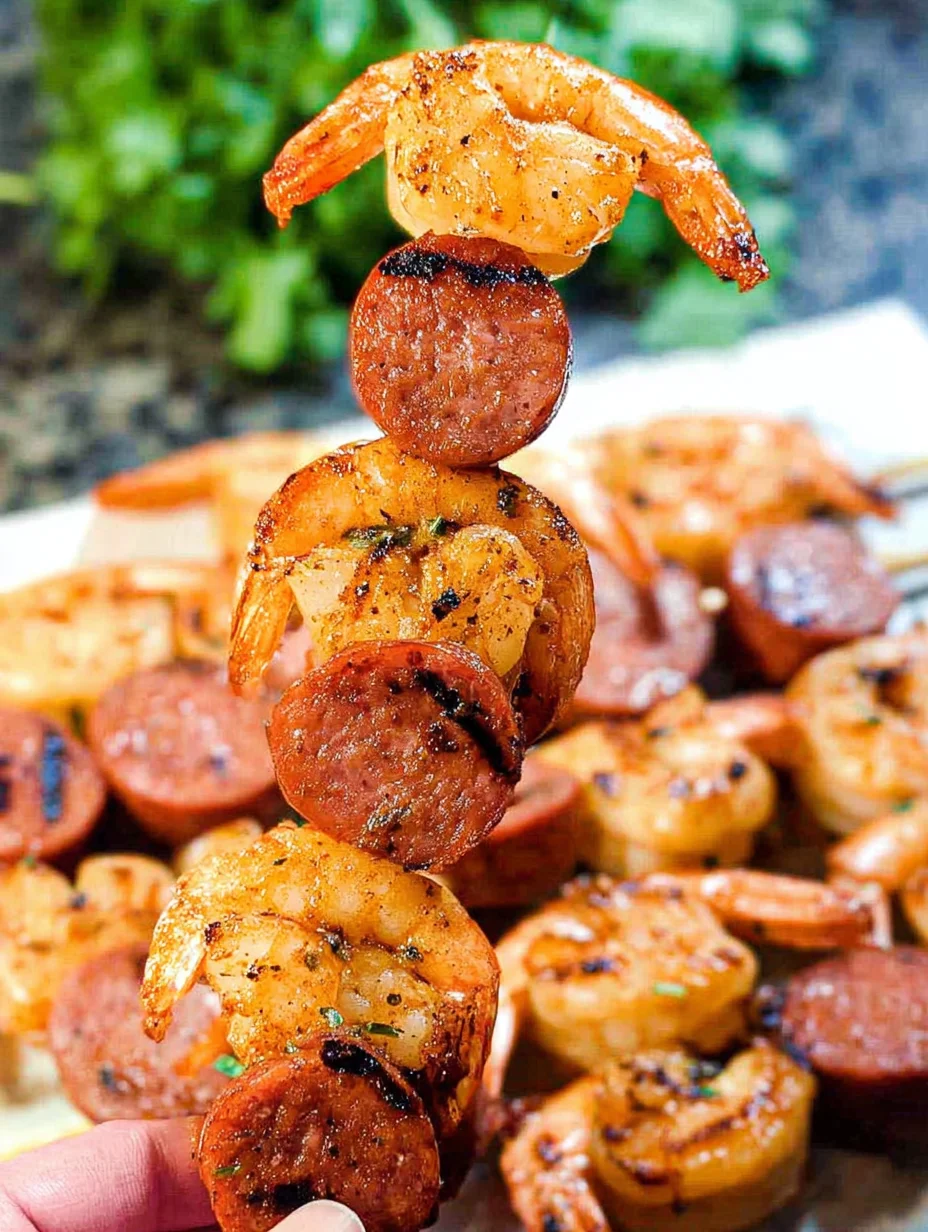 Sausage and Shrimp Kabobs